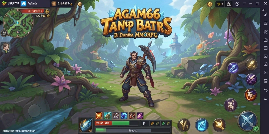 Tampilan gameplay seru dengan berbagai karakter dan misi di AGAM66.