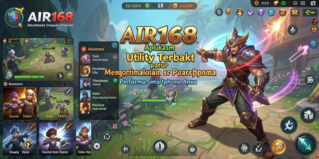Tampilan utama AIR168 dengan fitur Utility yang menarik.