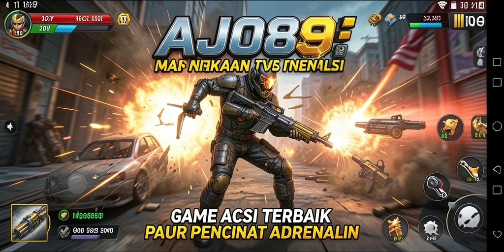 Tampilan gameplay seru dan penuh aksi dari AJO89.