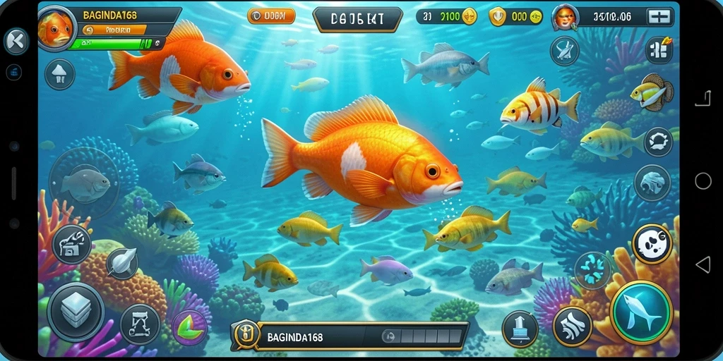 Gameplay seru Tembak Ikan BAGINDA168 yang memikat.
