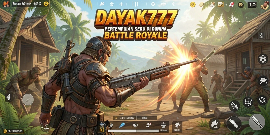Tangkapan layar dari pertarungan epik dalam DAYAK777.