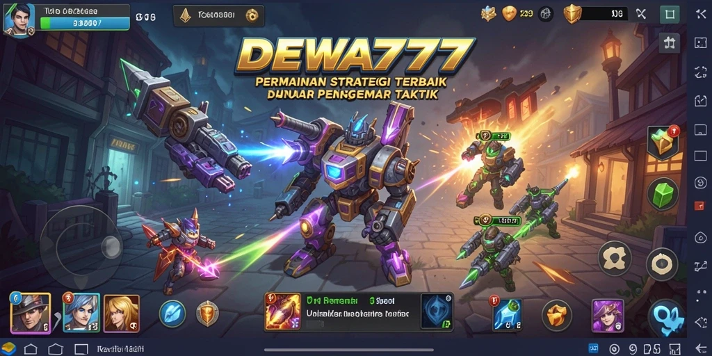 Screenshot gameplay DEWA777 menampilkan pertempuran strategi yang mendebarkan.
