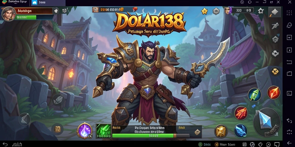 Tampilan screenshot DOLAR138 menampilkan aksi seru dalam pertarungan ARPG.