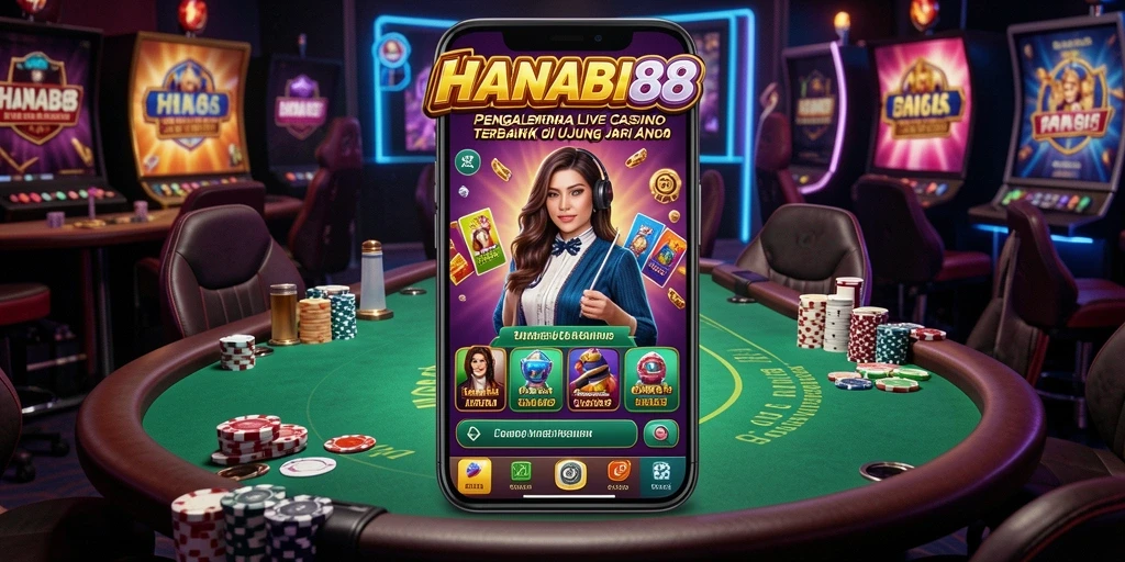 Tampilan gameplay menarik dalam aplikasi Live Casino HANABI88.