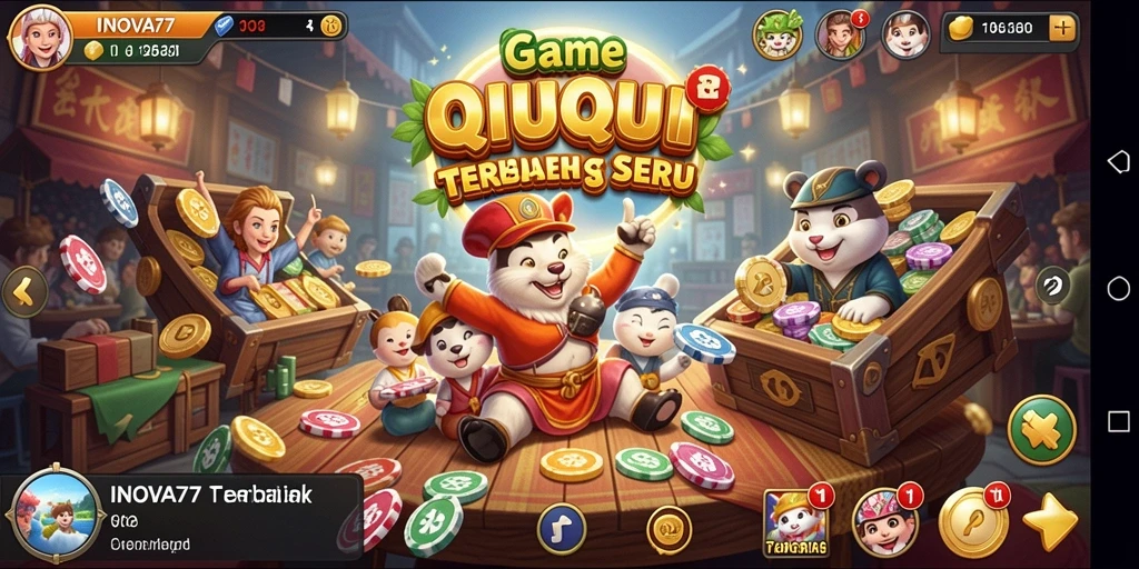 Tampilan gameplay QiuQiu yang menarik di INOVA77.