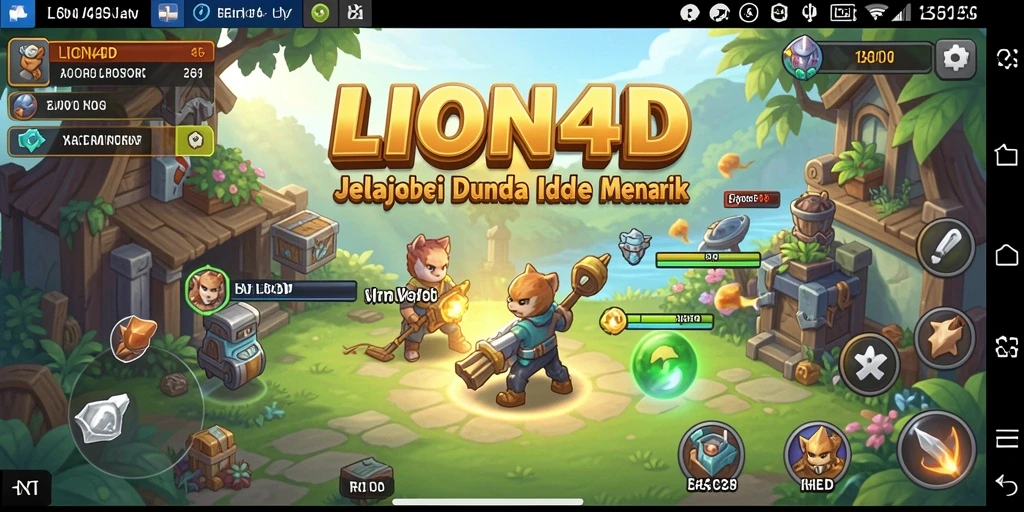 Tampilan gameplay LION4D yang memukau dan menyenangkan.
