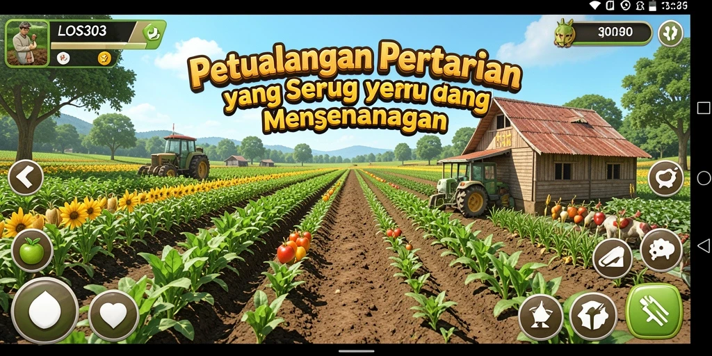 Tampilan gameplay LOS303 yang seru dan menarik saat bertani.