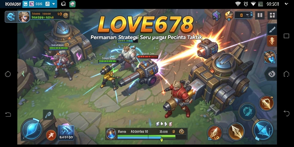 Gameplay LOVE678 menampilkan aksi strategi yang seru dan menegangkan.