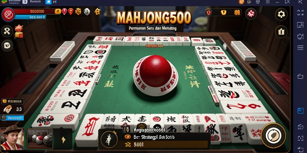 Tampilan gameplay seru dalam MAHJONG500 yang menantang strategi Anda.