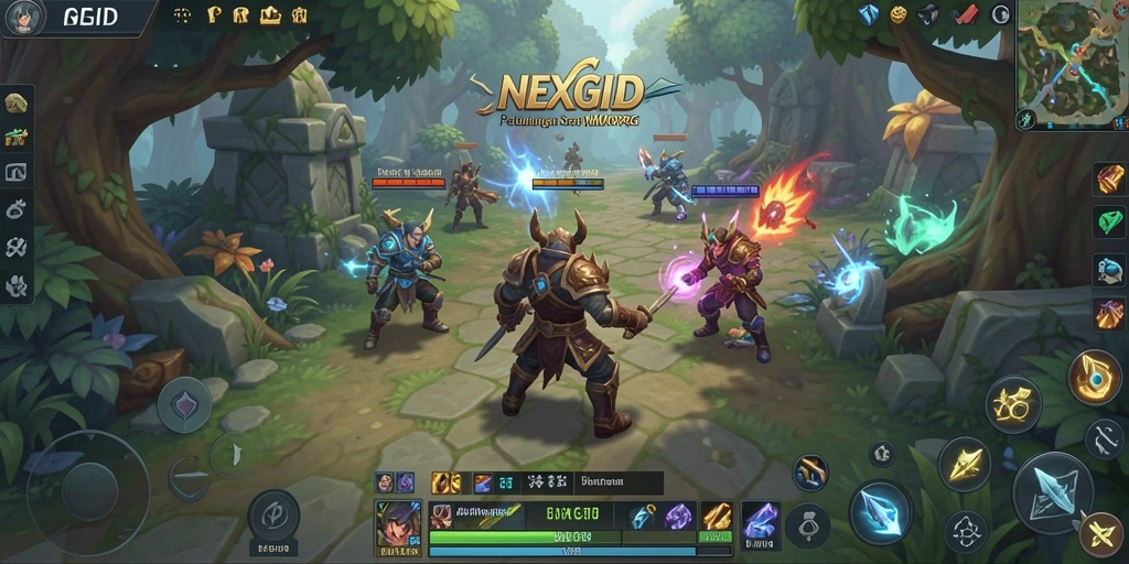 Tampilan gameplay seru di dunia fantasi NEXGID.