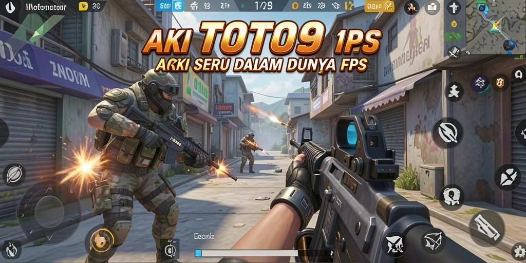 Screenshot TOTO9 memperlihatkan aksi seru dalam permainan FPS.