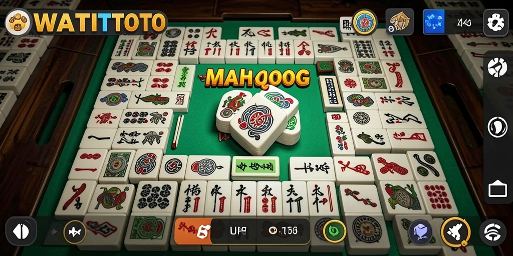 Gameplay WATITOTO menampilkan tantangan Mahjong yang seru.